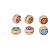Dřevěné jojo – Barevné kroužky Montessori