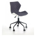 HALMAR Kancelářská židle Dorie šedá/bílá