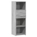 vidaXL Skříň highboard šedá sonoma 40 x 42,5 x 124 cm kompozitní dřevo