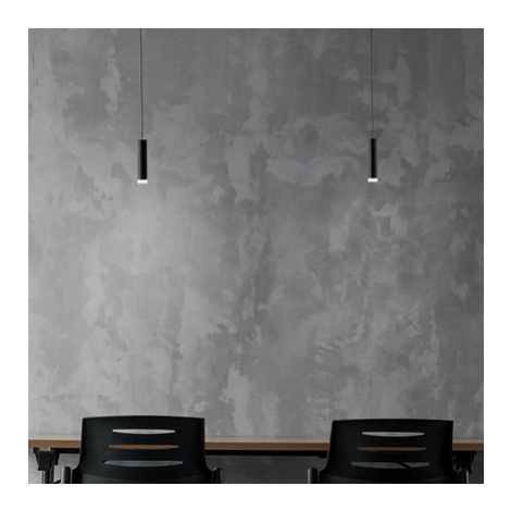 Závěsné LED svítidlo NOVA LUCE DOC 5W 3000K CRI>90 UGR<18 120° černé 9070164