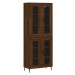 vidaXL Skříň highboard hnědý dub 69,5 x 34 x 180 cm kompozitní dřevo