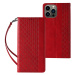 Magnet Case elegantní knížkové pouzdro s poutkem na iPhone 14 6.1" Red