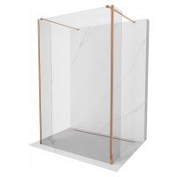 MEXEN/S Kioto Sprchová zástěna WALK-IN volněstojící 90 x 30 x 30 cm, transparent, růžové zlato 8