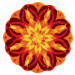 GRUND Mandala předložka SEBEREALIZACE oranžová Rozměr: ø 100 cm