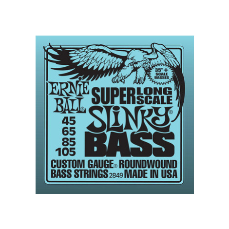 Ernie Ball 2849 Stainless Steel Bass Long Scale Slinky - .045 - .105