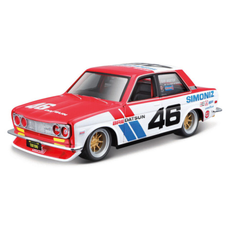 MAISTO - Design Tokyo Mods - BRE Datsun 510, červeno-bílá s číslem 46, 1:24