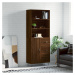 vidaXL Skříň highboard hnědý dub 69,5 x 34 x 180 cm kompozitní dřevo