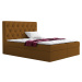 Eka Kontinentální čalouněná postel Elegant - Fresh (140x200 cm) Barva látky - Fresh: Hořčicová (