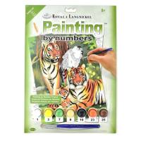 Malování podle čísel 22 x 30 cm - Tygři