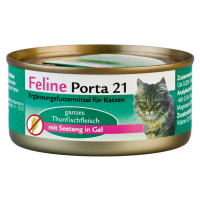 Feline Porta 21 krmivo pro kočky 6 x 156 g - Tuňák mořské řasy