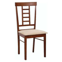 Tempo Kondela Jídelní židle OLEG NEW - ořech / béžová + kupón KONDELA10 na okamžitou slevu 3% (k