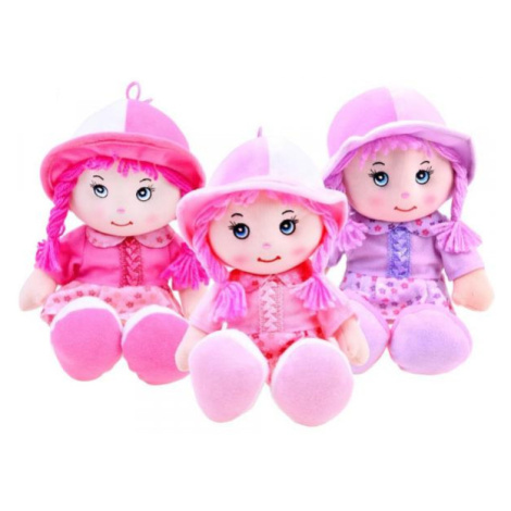 Handrová panenka Zuzia v kloboučku 28 cm - tmavě růžová Toys Group