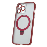 Silikonové TPU pouzdro Mag Ring pro Apple iPhone 14 Pro, červená