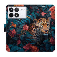 iSaprio Flip pouzdro Flower Jaguar 02 pro Poco F6 Pro