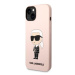 Karl Lagerfeld KLHMP14MSNIKBCP hard silikonové pouzdro iPhone 14 PLUS 6.7" pink Silicone Ikonik 