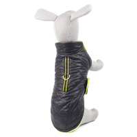 Vsepropejska Frosty prošitá zimní bunda pro psa Barva: Černo-žlutá, Délka zad (cm): 43, Obvod hr