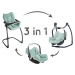 Jídelní židle s autosedačkou a houpačkou Maxi Cosi Seat+High Chair Sage Smoby trojkombinace s be