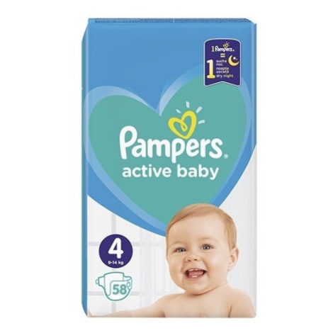 Pampers Active Baby 4 plenk.kalhotky 9-14kg 58ks