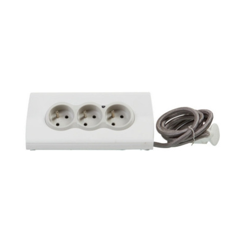 Prodlužovací kabel 1,5m 3zásuvky USB A+A s vypínačem se stojanem na tablet Legrand 50410 bílá