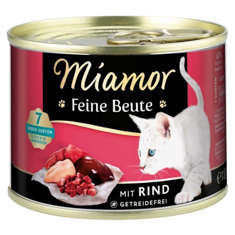 Miamor Feine Beute, Hovězí 12 × 185 g