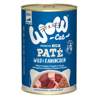 WOW Cat Senior 6 x 400 g - zvěřina a králík