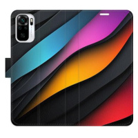 iSaprio Flip pouzdro Color Waves pro Xiaomi Redmi Note 10 / Note 10S