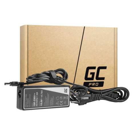 Green Cell PRO Charger / AC Adapter 19V 4.74A 90W for Asus A52 K50IJ K52 K52F K52J K53S K53SV X5