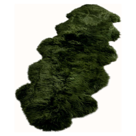 Zelená ovčí kožešina Native Natural Double, 60 x 240 cm
