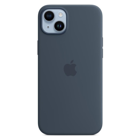 Apple silikonový kryt s MagSafe na iPhone 14 Plus bouřkově modrý Bouřkově modrá