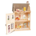 Dřevěný městský domeček pro panenku Foxtail Villa Tender Leaf Toys 12 dílů vybavený nábytkem výš