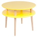 Žlutý konferenční stolek Ragaba UFO, ⌀ 57 cm