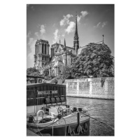 Fotografie PARIS Cathedral Notre-Dame | monochrome, Melanie Viola, 26.7 × 40 cm