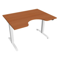 Office Pro psací stůl Hobis Motion MS ERGO 2 Šířka: 120 cm, Barva desky: třešeň, Barva kovu: bíl