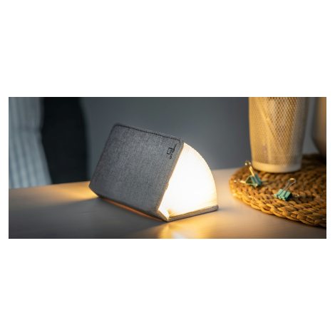 Rozkládací světlo "Smart Book" mini, šedá látka - Gingko