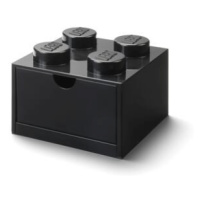 LEGO stolní box 4 se zásuvkou - černá