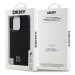 Zadní kryt DKNY PU Leather Stack Logo Magsafe pro Apple iPhone 16 Pro, černá