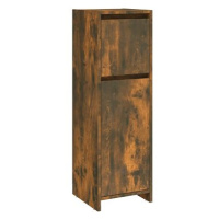 SHUMEE Koupelnová skříňka kouřový dub 30 × 30 × 95 cm kompozitní dřevo