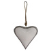 Závěsná dekorace ve tvaru srdce Antic Line Light Heart, 20 cm