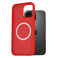 AlzaGuard Silicone Case Compatible with Magsafe pro iPhone 16 Pro Max červený