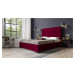 Eka Čalouněná postel Berry - Riviera 90x200 cm Barva látky Riviera: Černá (97), Úložný prostor: 