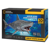 3D puzzle Shark Great white 72 dílků National Geographic