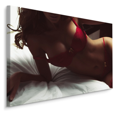 MyBestHome BOX Plátno Woman In Bed Varianta: 100x70