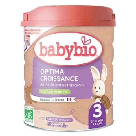 BABYBIO Optima 3 Pokračovací kojenecké mléko od 10 měsíce do 3 let BIO 800 g