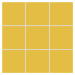 Mozaika Rako Color Two tmavě žlutá 10x10 cm mat GAA0K142.1