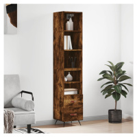 vidaXL Skříň highboard kouřový dub 34,5 x 34 x 180 cm kompozitní dřevo