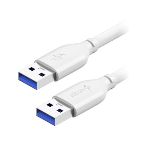 AlzaPower Core USB-A (M) to USB-A (M) 3.0, 1m bílý