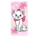 Jerry Fabrics Marie Cat "Pink flower" 70x140 cm