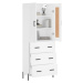 vidaXL Skříň highboard bílá 69,5 x 34 x 180 cm kompozitní dřevo