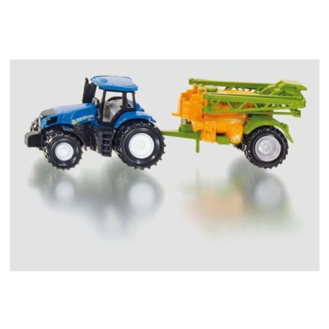 SIKU Traktor s přívěsem na rozprašování hnojiva 1:87