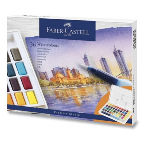 Akvarelové barvy Faber-Castell s paletkou 36 barev Faber-Castell